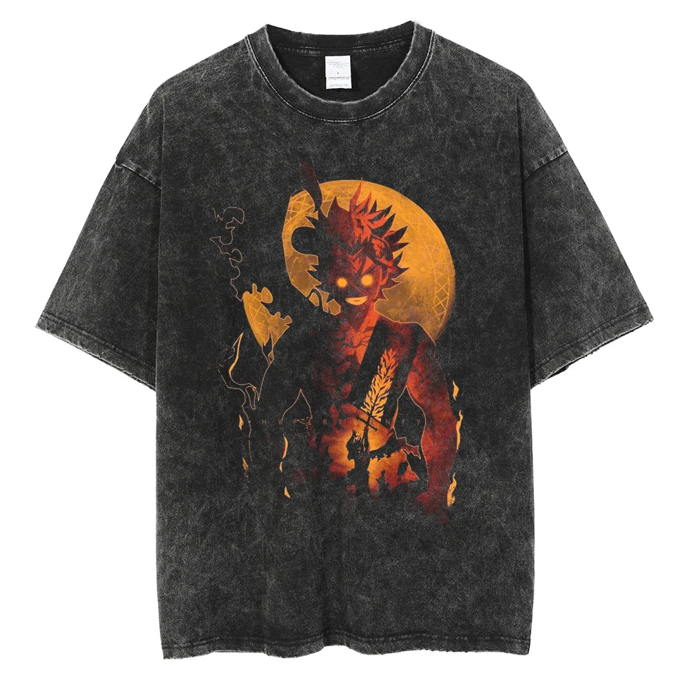 Black Clover Asta Unyielding Determination Vintage T-Shirt