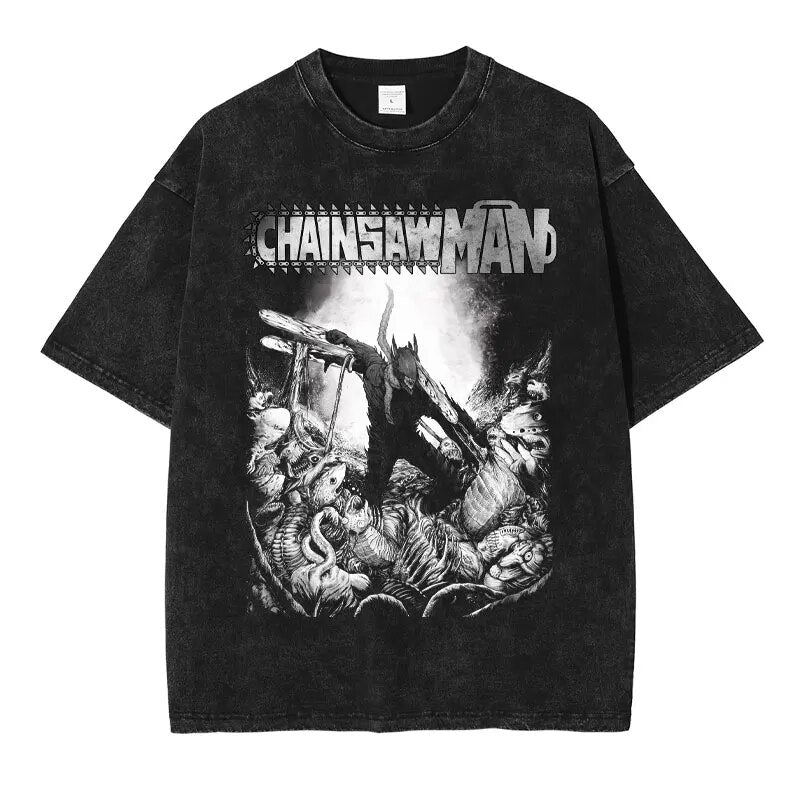 Chainsaw Man Chainsaw Savior Vintage T-Shirt