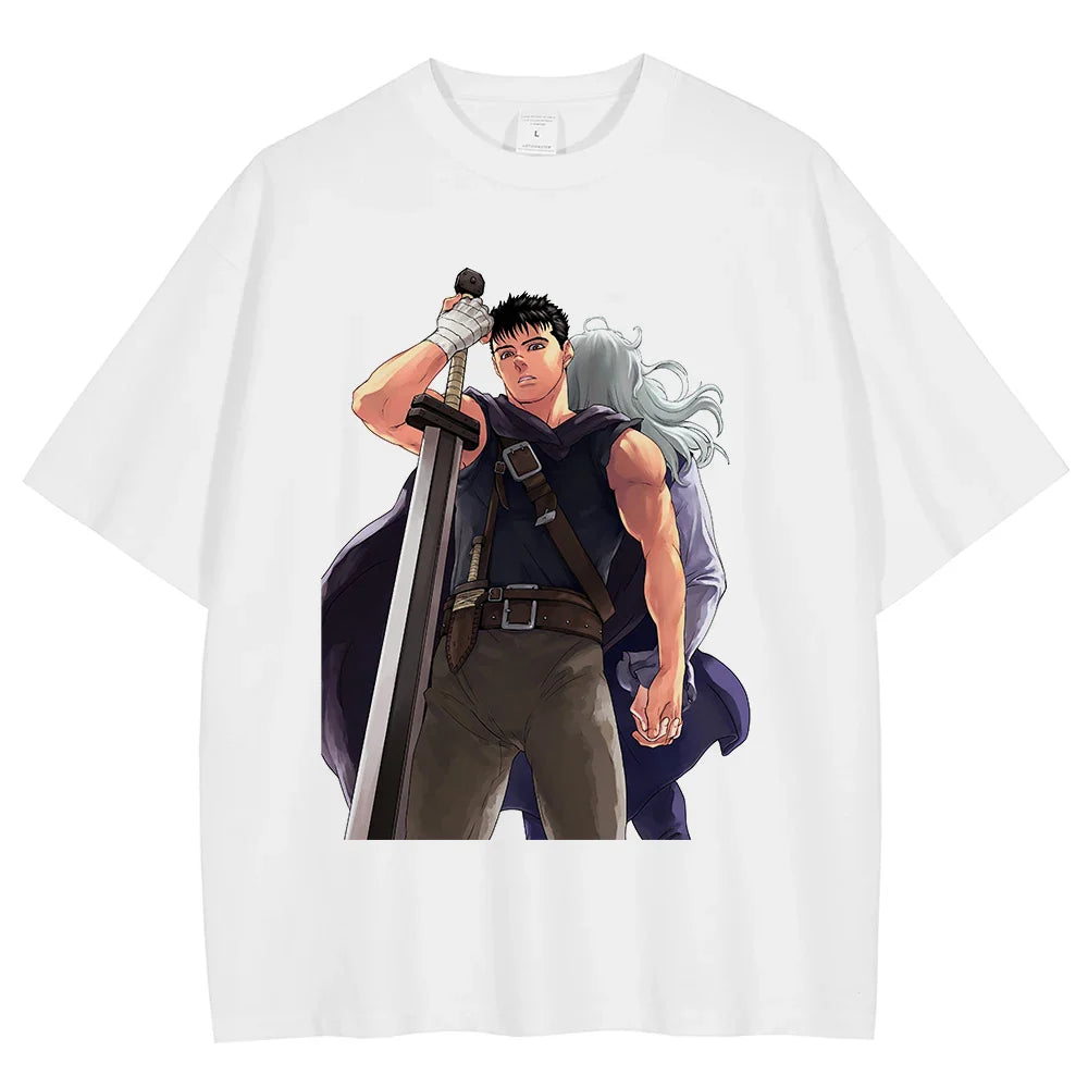 Berserk Guts Unbreakable Warrior Oversized Vintage T-Shirt