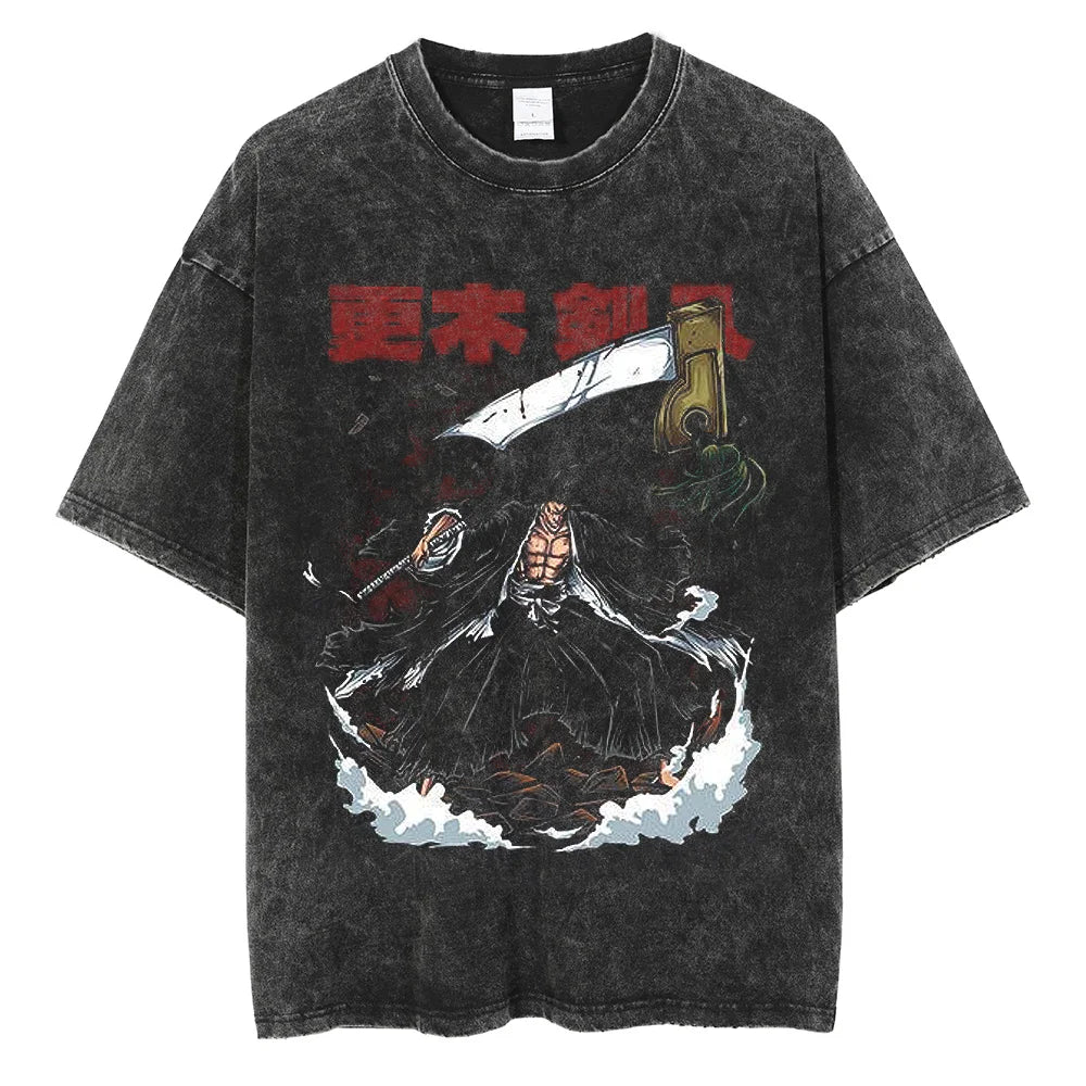 Bleach Kenpachi's Battle Oversized Vintage T-Shirt