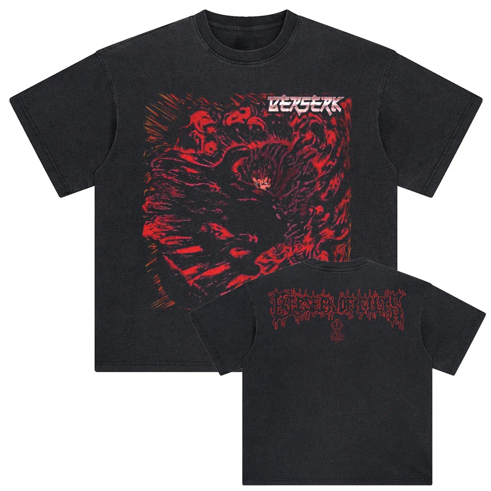 Berserk Guts' Duality Oversized Vintage T-Shirt