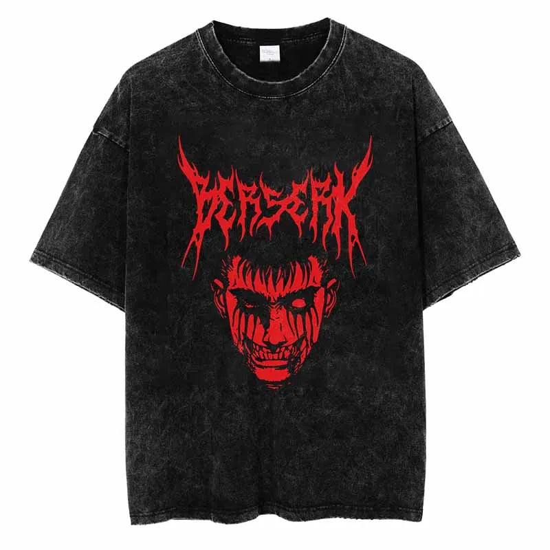 Berserk Guts Forever Relentless Oversized Vintage T-Shirt