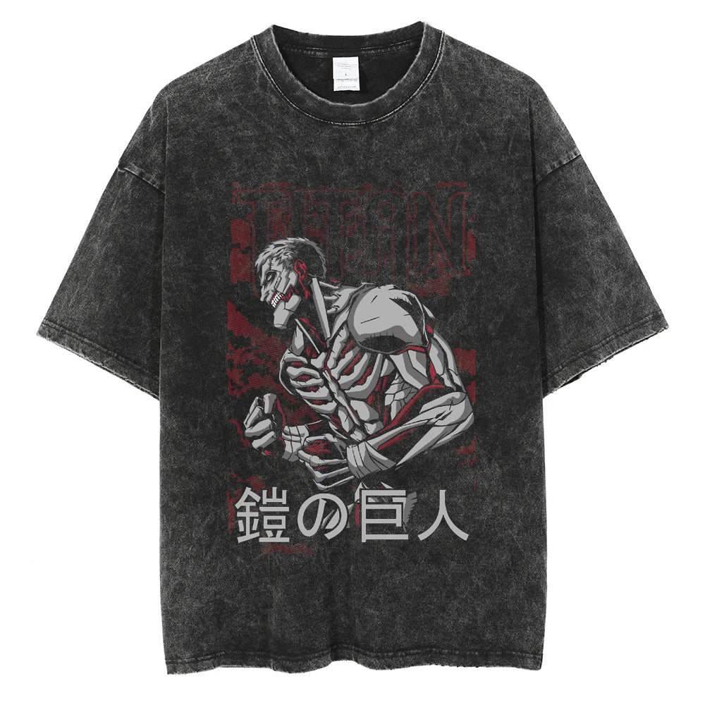 Attack on Titan Wall Titans Unleashed Vintage T-Shirt