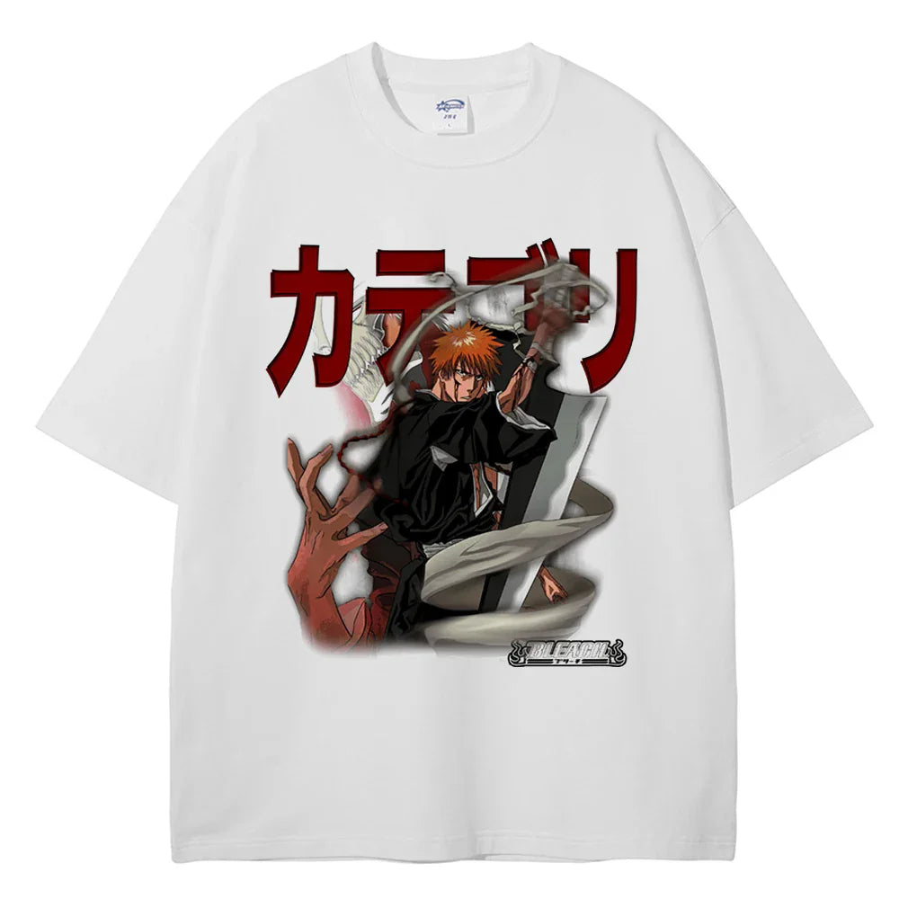 Bleach Ichigo's Might Oversized Graphic T-Shirt