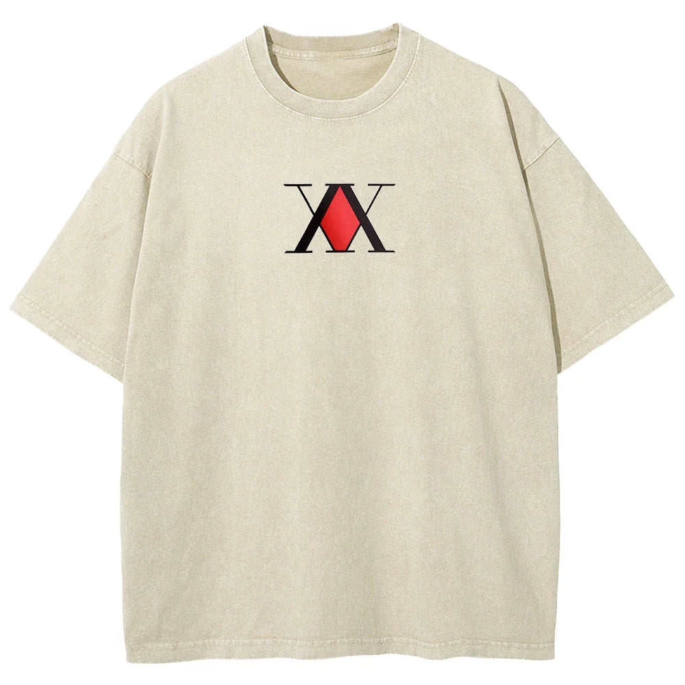 Hunter x Hunter Simple Logo Oversized Vintage Shirt
