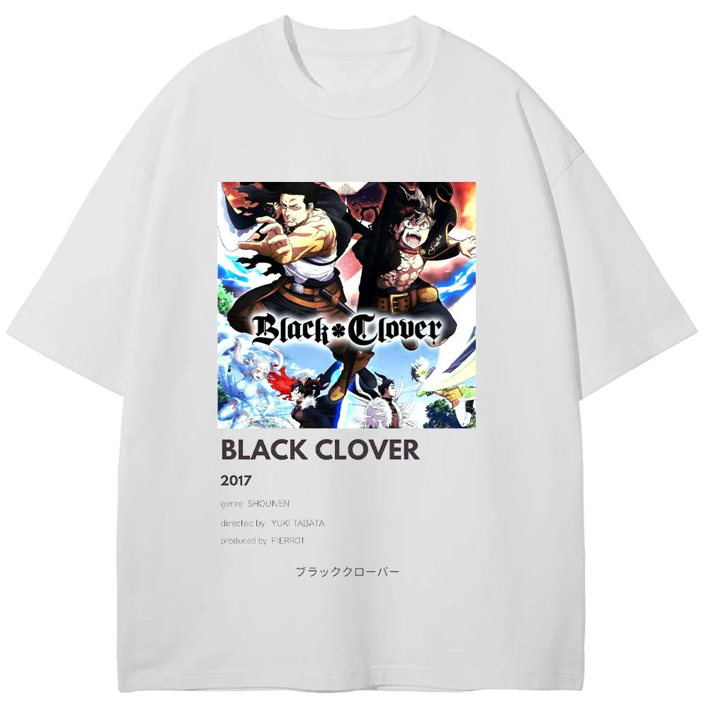 Black Clover Battle Scene Oversized Vintage Shirt