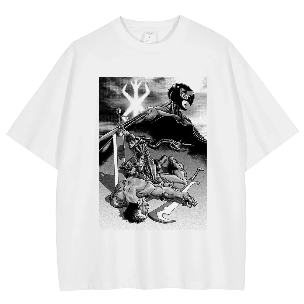Berserk Guts Dragonslayer Unleashed Oversized Vintage T-Shirt