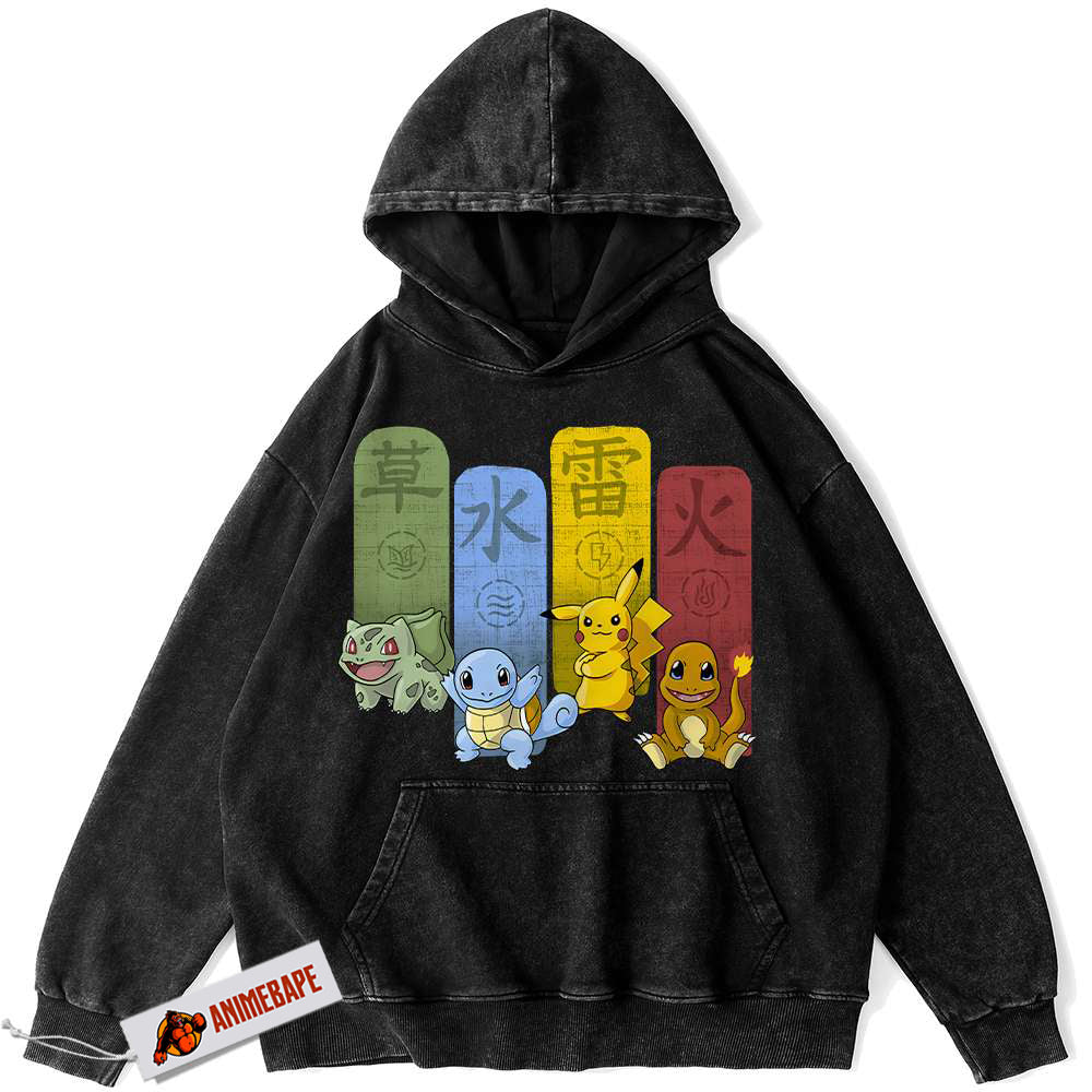 Vintage Pokemon Anime Hoodie for Fans Pokemon Hoodie,
