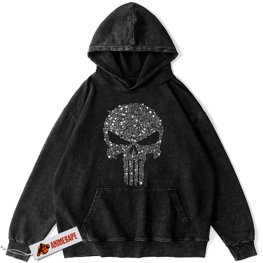 Marvel The Punisher Vintage Hoodie for Men and Women